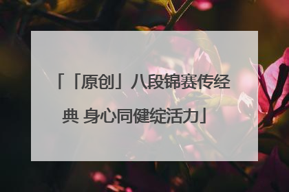 「原创」八段锦赛传经典 身心同健绽活力