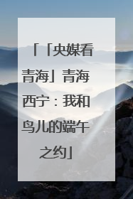 「央媒看青海」青海西宁：我和鸟儿的端午之约