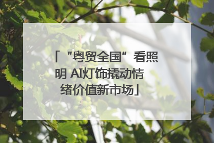 “粤贸全国”看照明 AI灯饰撬动情绪价值新市场