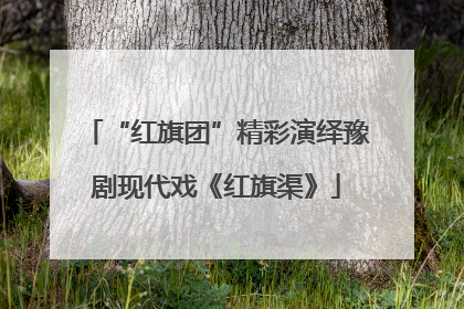 “红旗团”精彩演绎豫剧现代戏《红旗渠》