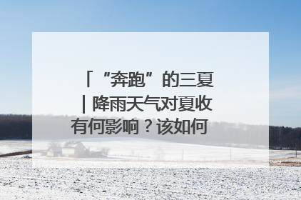 “奔跑”的三夏｜降雨天气对夏收有何影响？该如何防范？一文了解