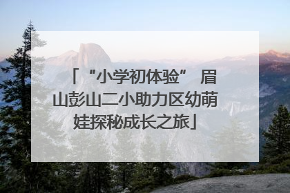 “小学初体验” 眉山彭山二小助力区幼萌娃探秘成长之旅
