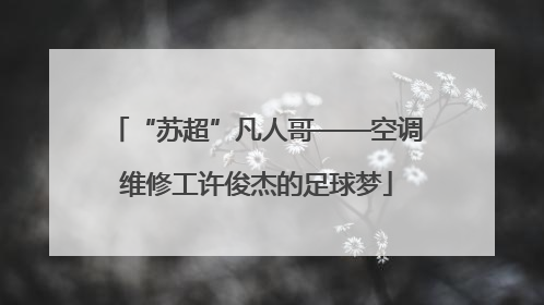 “苏超”凡人哥——空调维修工许俊杰的足球梦