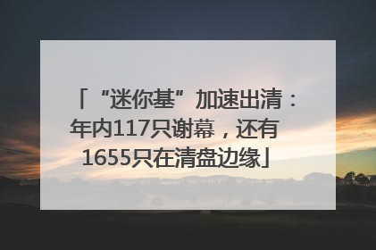 “迷你基”加速出清：年内117只谢幕，还有1655只在清盘边缘
