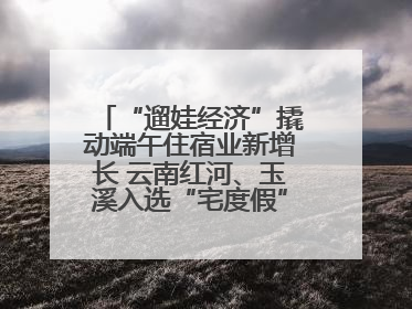 “遛娃经济”撬动端午住宿业新增长 云南红河、玉溪入选“宅度假”宝藏小城