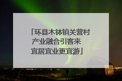环县木钵镇关营村 产业融合引客来 宜居宜业更宜游