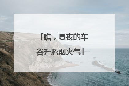瞧，夏夜的车谷升腾烟火气