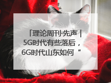 理论周刊·先声｜5G时代有些落后，6G时代山东如何“弯道超车”