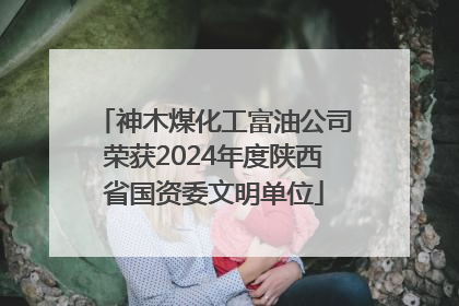 神木煤化工富油公司荣获2024年度陕西省国资委文明单位