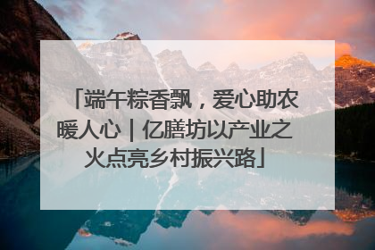 端午粽香飘，爱心助农暖人心｜亿膳坊以产业之火点亮乡村振兴路