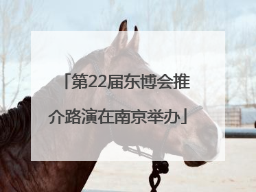 第22届东博会推介路演在南京举办