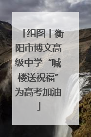 组图丨衡阳市博文高级中学“喊楼送祝福”为高考加油