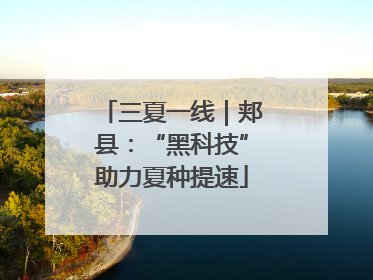 三夏一线｜郏县：“黑科技”助力夏种提速