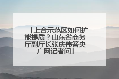 上合示范区如何扩能提质？山东省商务厅副厅长张庆伟答央广网记者问
