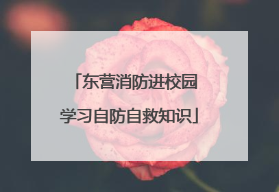 东营消防进校园 学习自防自救知识
