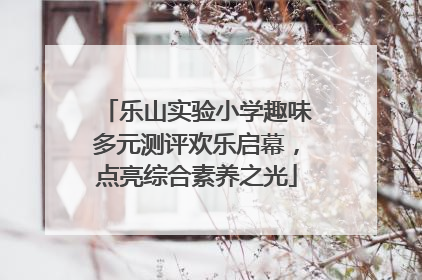 乐山实验小学趣味多元测评欢乐启幕，点亮综合素养之光
