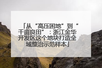 从“高压困地”到“千亩良田”：浙江金华开发区这个地块打造全域整治示范样本