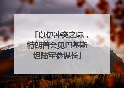 以伊冲突之际，特朗普会见巴基斯坦陆军参谋长
