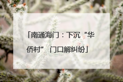 南通海门：下沉“华侨村” 门口解纠纷