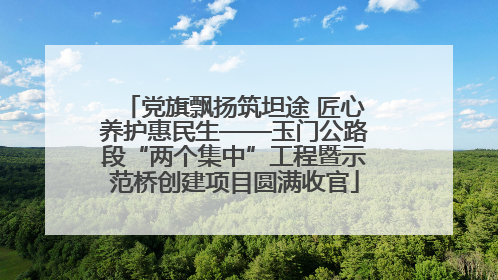 党旗飘扬筑坦途 匠心养护惠民生——玉门公路段“两个集中”工程暨示范桥创建项目圆满收官