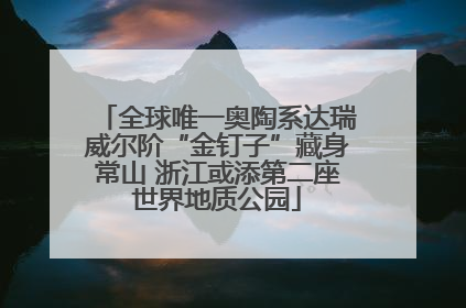 全球唯一奥陶系达瑞威尔阶“金钉子”藏身常山 浙江或添第二座世界地质公园