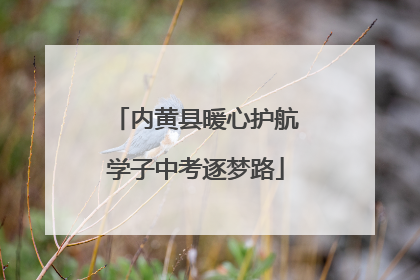 内黄县暖心护航学子中考逐梦路