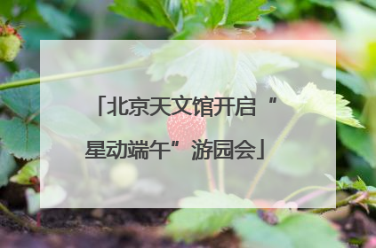 北京天文馆开启“星动端午”游园会