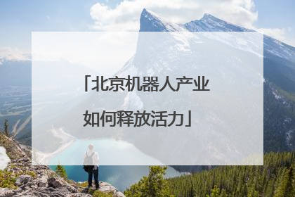 北京机器人产业如何释放活力