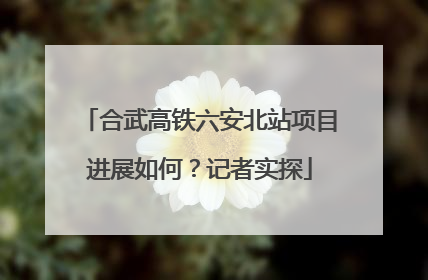 合武高铁六安北站项目进展如何？记者实探