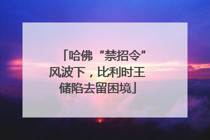 哈佛“禁招令”风波下，比利时王储陷去留困境