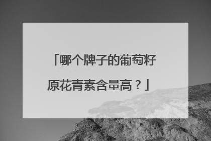 哪个牌子的葡萄籽原花青素含量高？