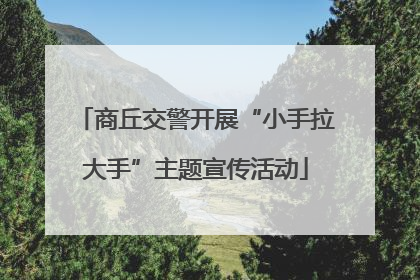 商丘交警开展“小手拉大手”主题宣传活动