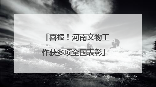 喜报！河南文物工作获多项全国表彰