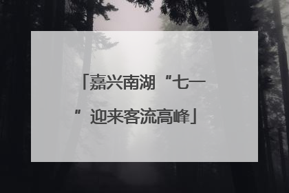嘉兴南湖“七一”迎来客流高峰