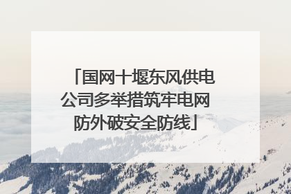国网十堰东风供电公司多举措筑牢电网防外破安全防线