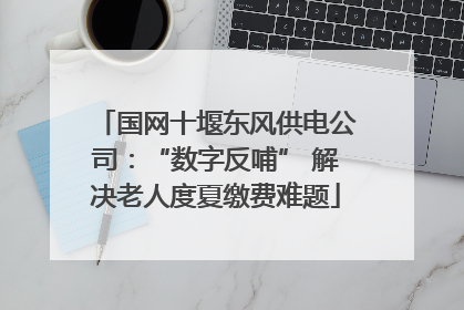 国网十堰东风供电公司：“数字反哺” 解决老人度夏缴费难题
