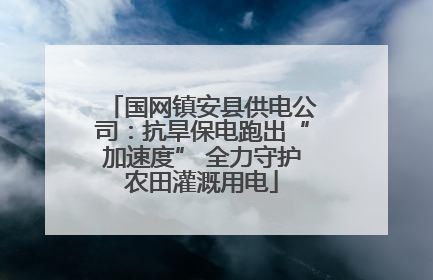 国网镇安县供电公司：抗旱保电跑出“加速度” 全力守护农田灌溉用电