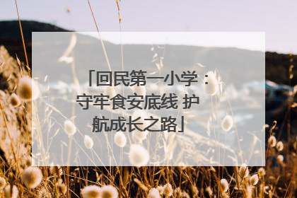 回民第一小学：守牢食安底线 护航成长之路