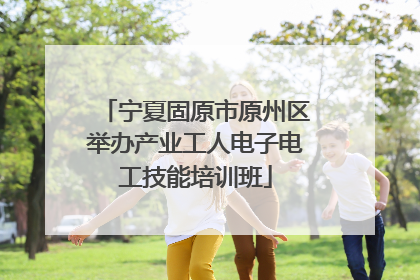 宁夏固原市原州区举办产业工人电子电工技能培训班