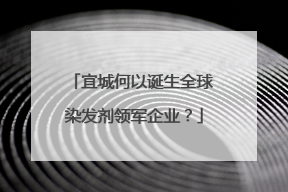宜城何以诞生全球染发剂领军企业？