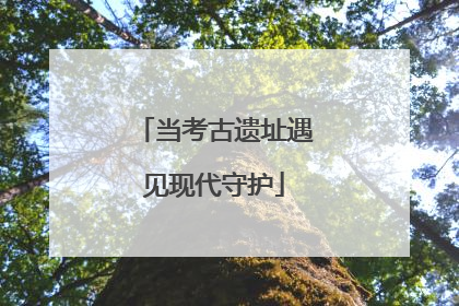 当考古遗址遇见现代守护