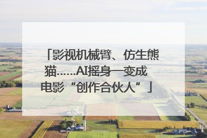 影视机械臂、仿生熊猫……AI摇身一变成电影“创作合伙人”