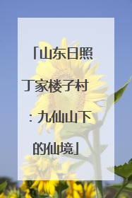 山东日照丁家楼子村：九仙山下的仙境