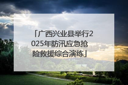 广西兴业县举行2025年防汛应急抢险救援综合演练