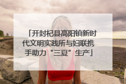 开封杞县高阳镇新时代文明实践所与妇联携手助力“三夏”生产