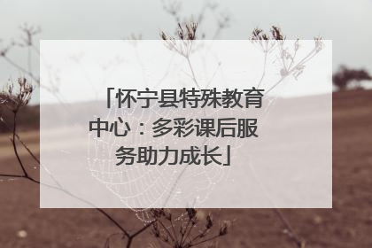 怀宁县特殊教育中心：多彩课后服务助力成长