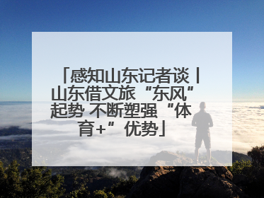 感知山东记者谈丨山东借文旅“东风”起势 不断塑强“体育+”优势