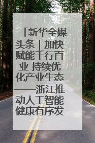 新华全媒头条｜加快赋能千行百业 持续优化产业生态——浙江推动人工智能健康有序发展观察