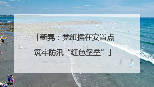 新晃：党旗插在安置点 筑牢防汛“红色堡垒”