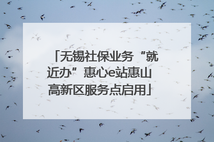 无锡社保业务“就近办”惠心e站惠山高新区服务点启用